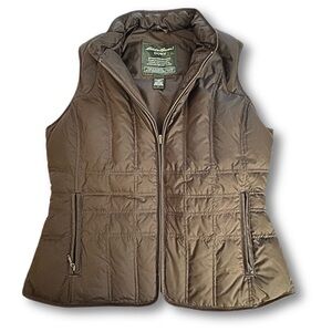 Eddie Bauer Brown Quilted Vest